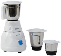 USHA Usha Smash Mixer Grinder (MG-2853) 500-Watt 3 Jars (White) - 500W, WHITE, 2 YEAR 